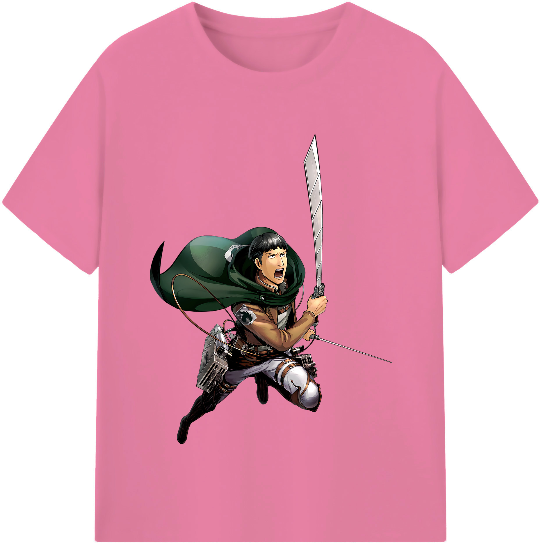 （画像用） 進撃の巨人 Attack on Titan 綿100％半袖Tシャツ（フロントプリント）